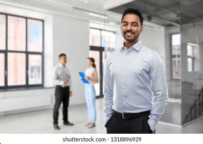 Business Realty People Concept Smiling Indian Stock Photo 1318896929 ...