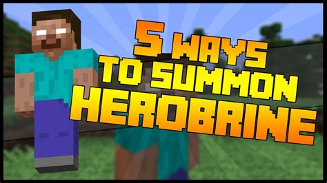 5 Ways To Summon Herobrine - YouTube