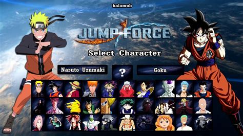 JUMP FORCE - Complete Full Character Roster - YouTube