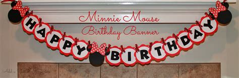 Add A Pinch Of Sparkle: Minnie Mouse Birthday Banner