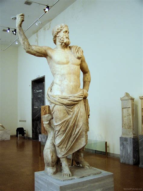 Ancient Greek God Poseidon Statue