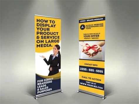 Silver Aluminium Rollup Banner Stands, For Promotional, Size: 6'x2.5' 6 ...