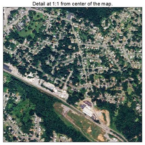 Aerial Photography Map of Martinsville, VA Virginia