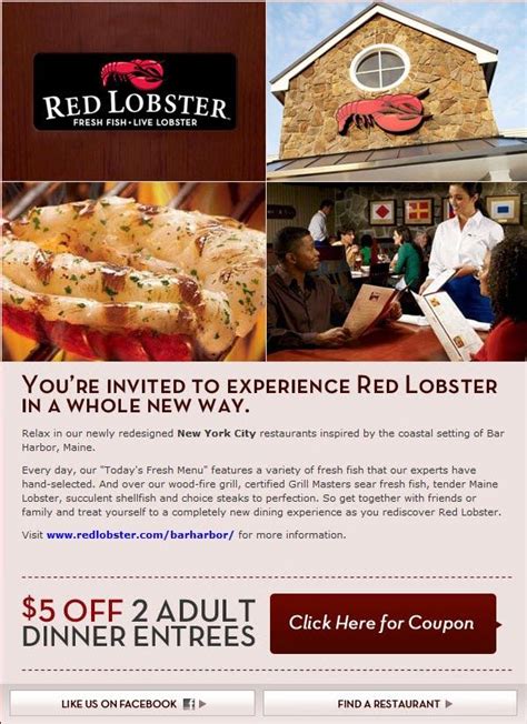 Free Printable Coupons: Red Lobster Coupons | Red lobster coupons, Red ...