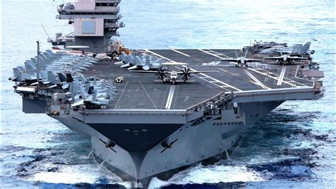 The World's Biggest Aircraft Carrier USS Gerald R. Ford in Action! US ...