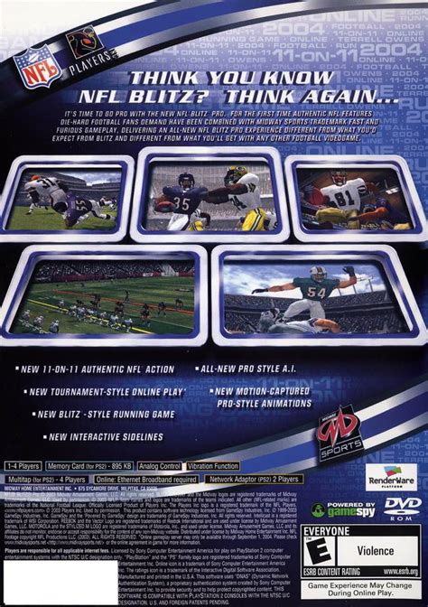 NFL Blitz Pro Sony Playstation 2 Game