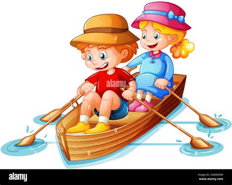 Row boat clipart Cut Out Stock Images & Pictures - Alamy