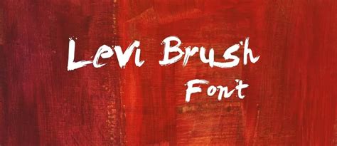 Levi Brush Font Free Download