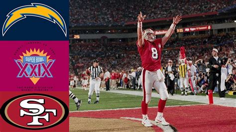 Chargers vs 49ers Super Bowl XXIX (Full Game) - YouTube