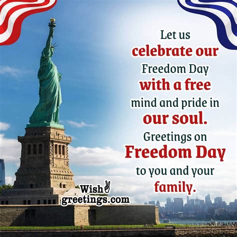 National Freedom Day Wishes Messages - Wish Greetings