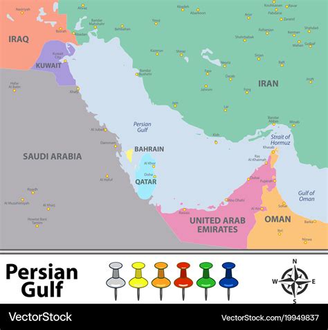 Political Map Of Persian Gulf