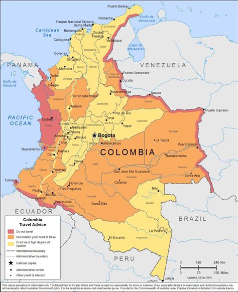 Mapas Geográficos da Colômbia