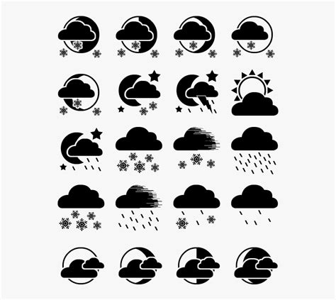 Flat Weather Icons Png - Weather Icons Png Flat, Transparent Png ...