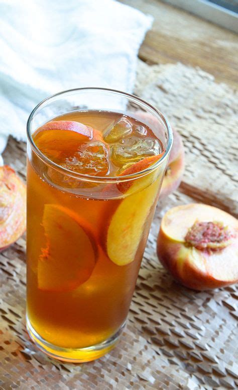 Peach Iced Tea Receta - Este té sol está impregnada de melocotones ...