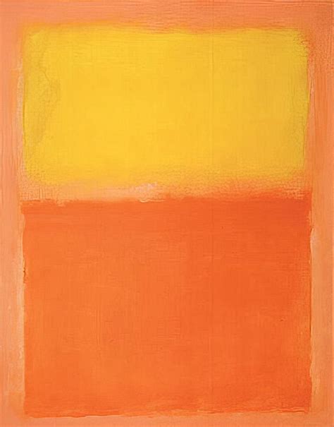 Mark Rothko - Orange and Yellow - 1956 Painting by Alexandra Zarova ...