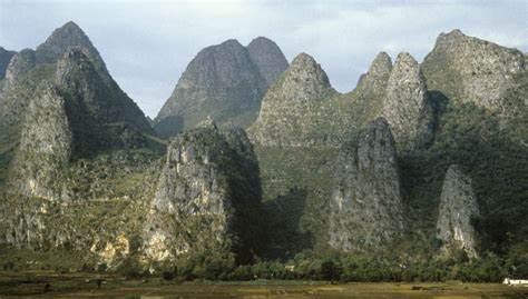 The city of Guilin, in Guangxi, stands on areas of alluvial plain ...