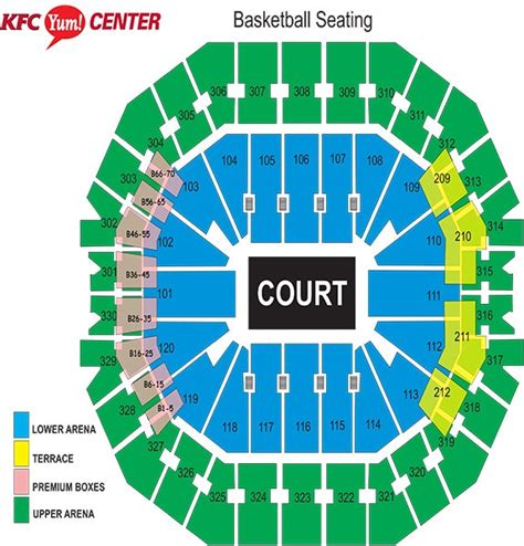 Seating Charts | KFC Yum! Center