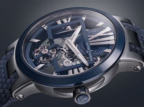 The Stylish Ulysse Nardin Executive Skeleton Tourbillon Blue