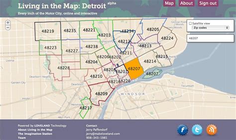 Downtown Detroit Zip Code Map - United States Map