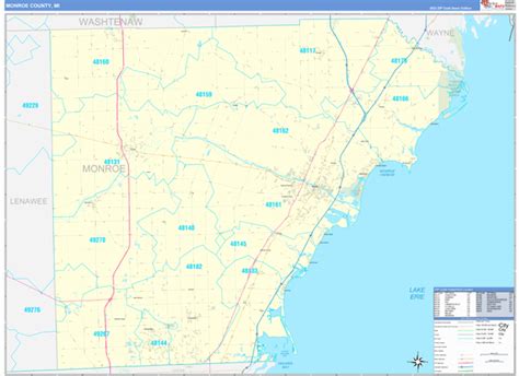 Maps of Monroe County Michigan - marketmaps.com