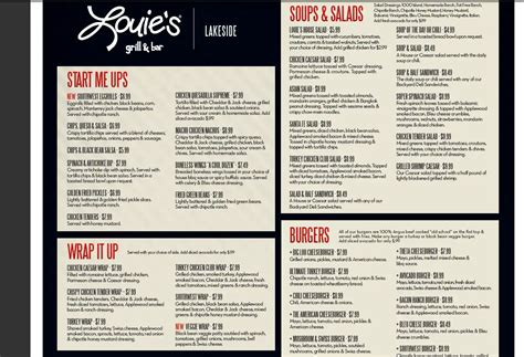 Louie's Grill & Bar Menu - Urbanspoon/Zomato