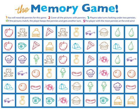 Free Printable Memory Games