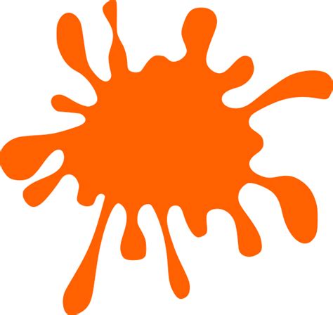 Orange Splatter Clip Art at Clker.com - vector clip art online, royalty ...