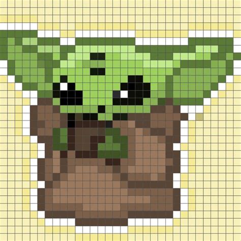 Baby Yoda 32x32 | Arte pixel, Arte, Pixeles