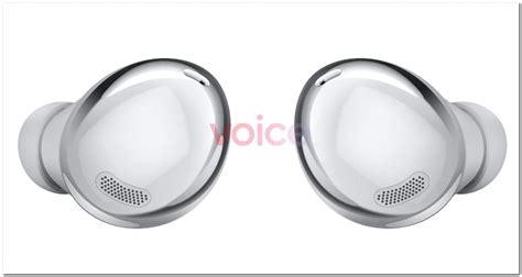 Samsung Galaxy Buds Pro leak shows the upcoming earbuds in silver color