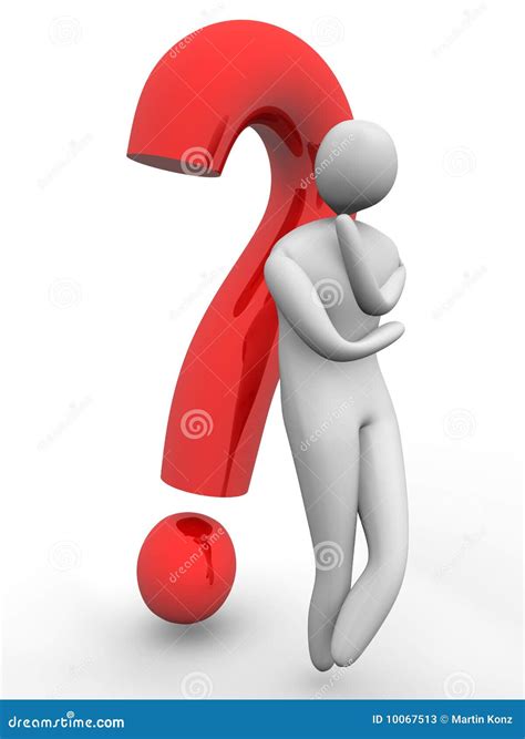 3D Man And Question Mark Royalty-Free Stock Photography | CartoonDealer ...