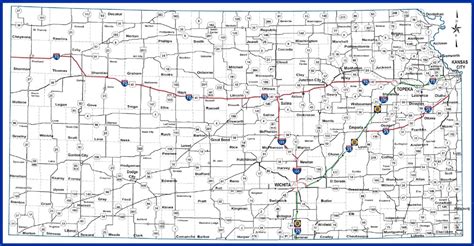 Kansas Map With Cities And Towns - Blondy Sidonnie