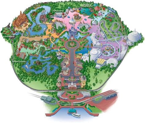 Hong Kong Disneyland map - Map of Hong Kong Disneyland (China)