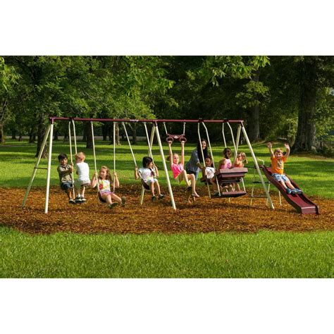 Flexible Flyer Play Park Metal Swing Set - Walmart.com - Walmart.com