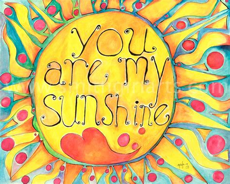 You Are My Sunshine - Home Decor Wall Art Print – Smith Girl Arts