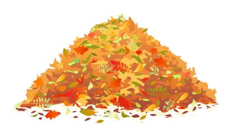 Autumn Tree And Pile Of Leaves Illustrations, Royalty-Free Vector ...