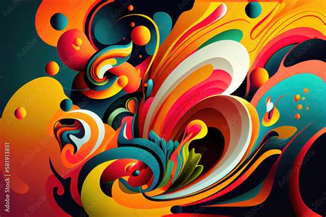 Colorful abstract organic background wallpaper design (Generative AI ...