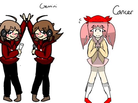 Zodiac signs- Gemini and Cancer! - ibisPaint