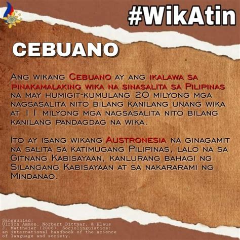 #WikAtin Cebuano | Ito'y tinatawag ding Bisaya. Ang wikang Cebuano (na ...