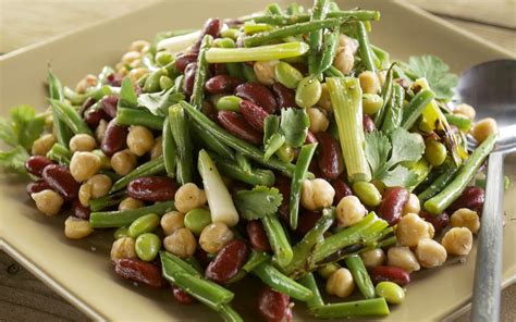 Vegetarian Four-Bean Salad Recipe - Barbecuebible.com