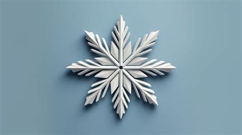 Premium AI Image | A single snowflake in a clean and simple design AI ...