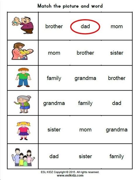 Family - Activities, Games, and Worksheets for kids | Family worksheet ...