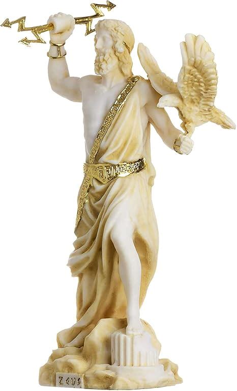 Amazon.de: Zeus Griechischer Gott Jupiter Donner Statue Figur Gold ...