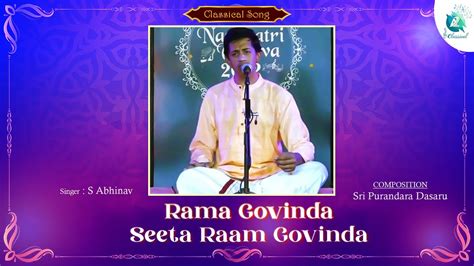 Rama Govinda Seeta Raam Govinda | S Abhinav | Shree Purandara Dasaru ...