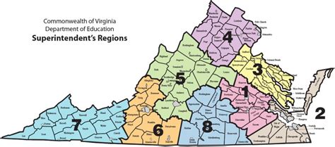 Geographic Regions Of Virginia Map