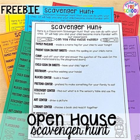 Open House Ideas and Freebies for Preschool, Pre-K, & Kindergarten ...