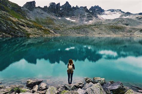 women, Photography, Nature, Landscape, Lake, Hiking, Turquoise, Water ...