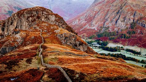 Morning at Lingmoor Fell, Side Pike, Langdales, Lake District, Cumbria ...