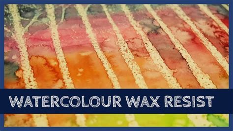 wax resist watercolor: Fun technique for beginners! | Wax resist ...