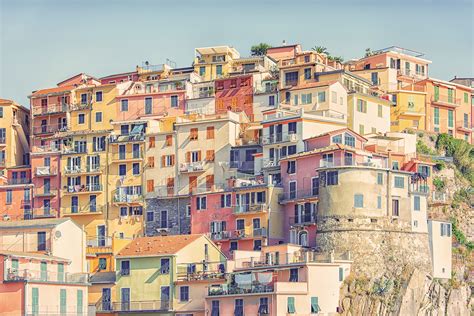 Buy Colorful Manarola Wallpaper | Happywall