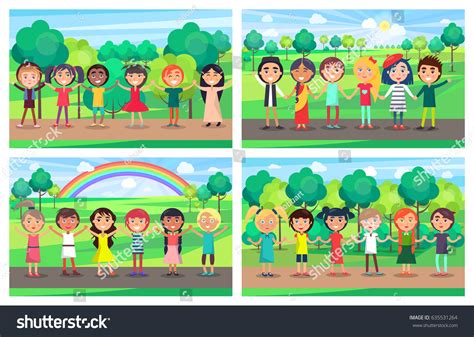 14,242 Diverse children holding hands Images, Stock Photos & Vectors ...